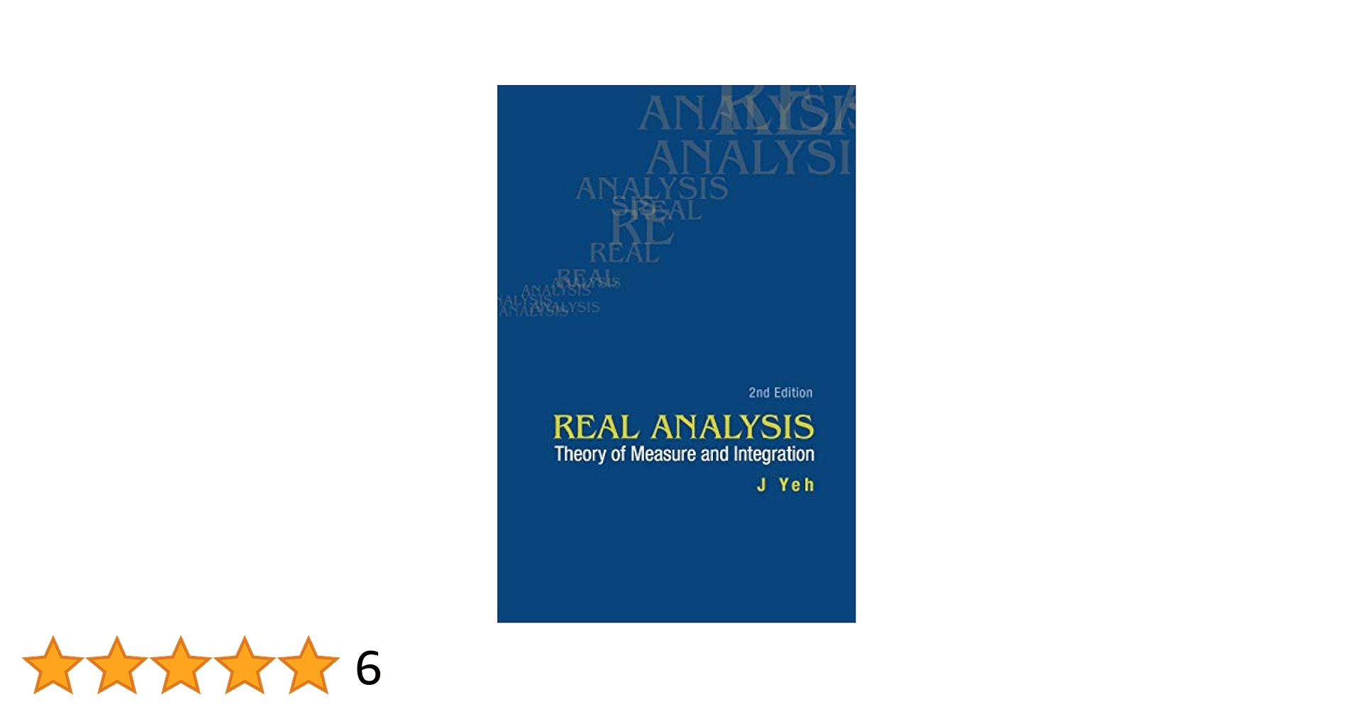Real Analysis: Theory of Measure and Integration [ペーパーバック] Yeh， J. 51Z4ZHXfGiL.jpg